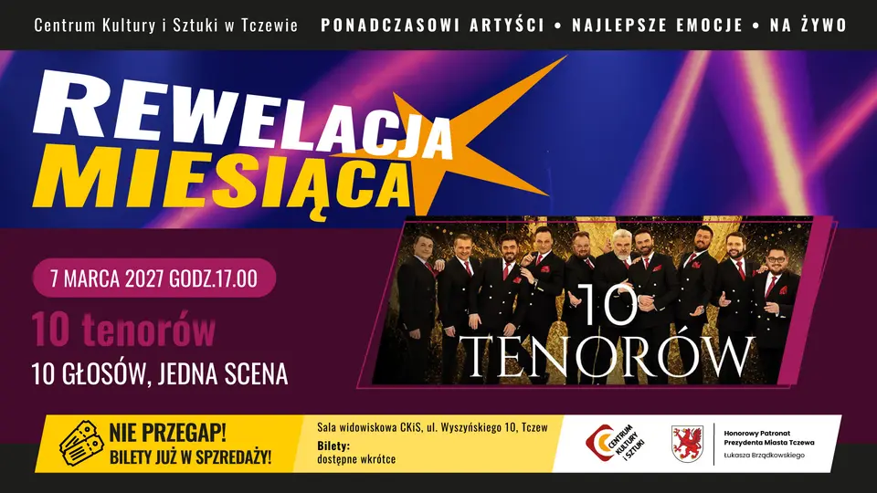 10 Tenorów „Z miłości do kobiet” – koncert  REWELACJA MIESIĄCA