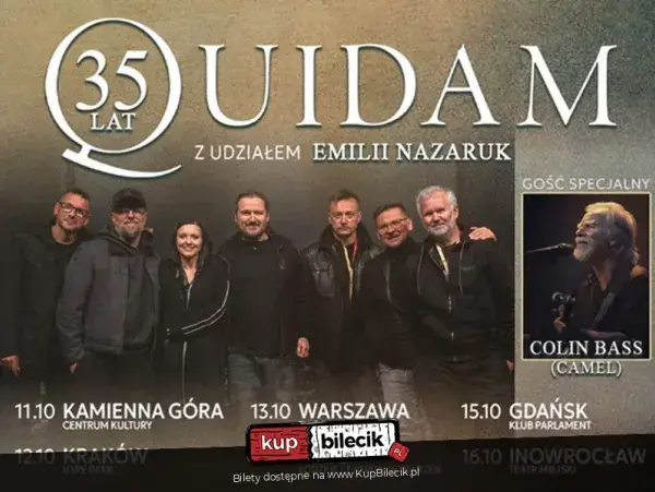 35 lat Quidam z udziałem Emilii Nazaruk. Gość specjalny Colin Bass (Camel)