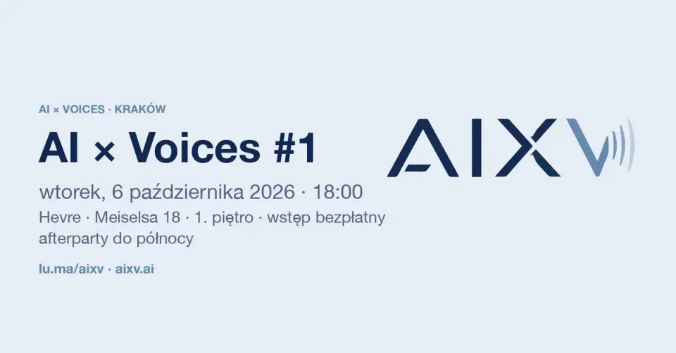 AI × Voices #1: meetup o AI