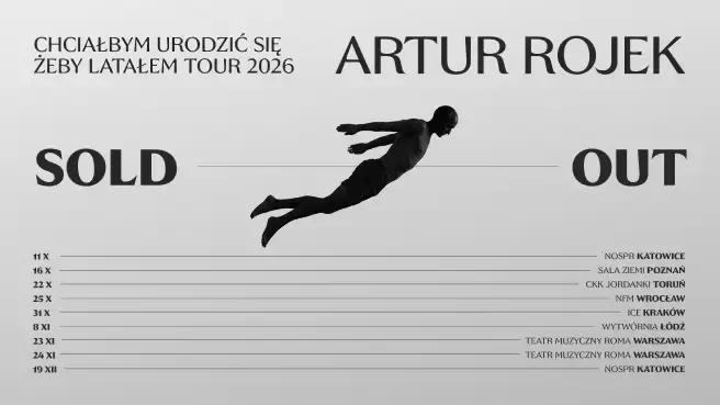 Artur Rojek „Chciałbym urodzić się żeby latałem Tour 2026”