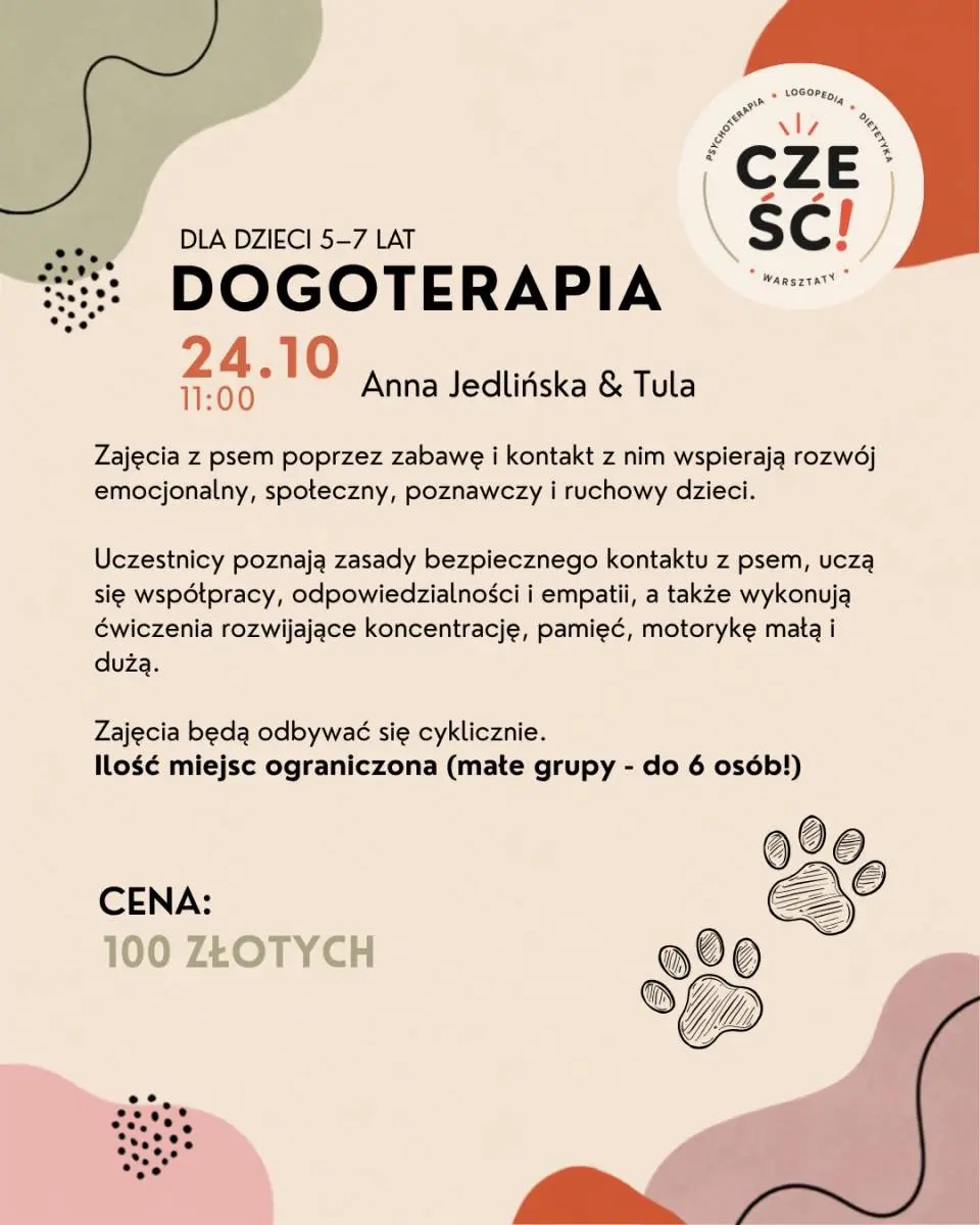 DOGOTERAPIA DLA DZIECI Z TULĄ