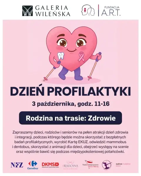 Dzień Profilaktyki w Galerii Wileńskiej | Rodzina na trasie: Zdrowie