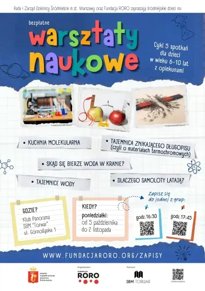 Eksperymenty w Śródmieściu, cykl 5 zajęć [godz. 16:30 i 17:45]