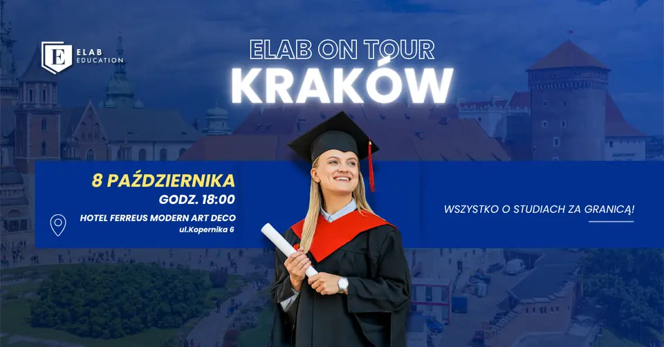 Elab on Tour Kraków – bezpłatne spotkanie o studiach za granicą