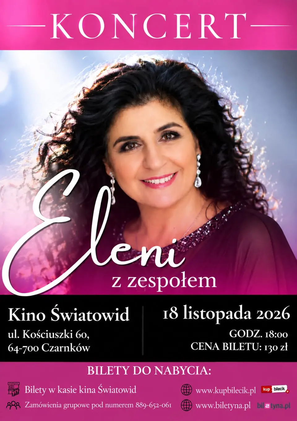 ELENI Z ZESPOŁEM – WYJĄTKOWY KONCERT W CZARNKOWIE