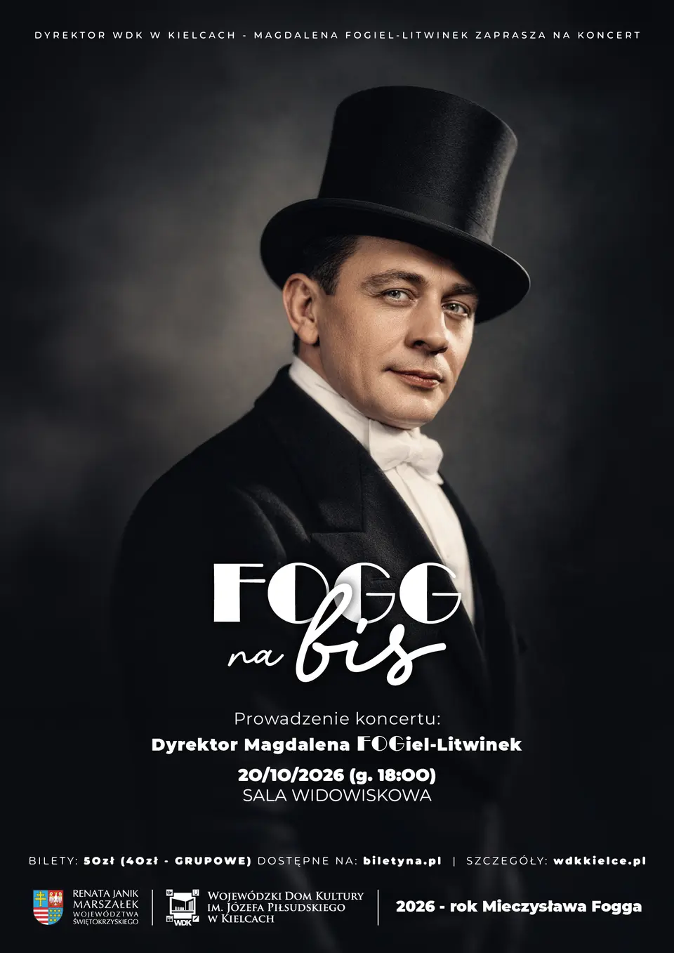 Fogg na bis – wyjątkowy koncert w WDK w Roku Mieczysława Fogga