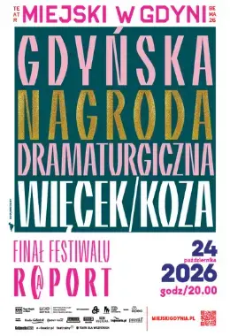 Gala 19. edycji Gdyńskiej Nagrody Dramaturgicznej z udziałem  Kuby Więcka i Kozy