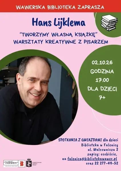 Hans Lijklema "Tworzymy własną książkę" - warsztaty artystyczne z pisarzem