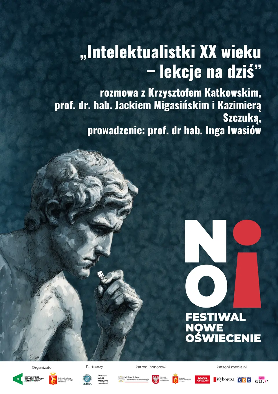 „Intelektualistki XX wieku – lekcje na dziś” | rozmowa z Krzysztofem Katkowskim, prof. dr. hab. Jackiem Migasińskim i Kazimierą Szczuką | prowadzenie: prof. dr hab. Inga Iwasiów