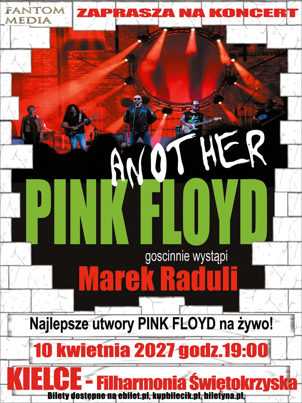 KONCERT ANOTHER PINK FLOYD I MAREK RADULI ! IMPREZA KONTRAHENTA ZEWNĘTRZNEGO