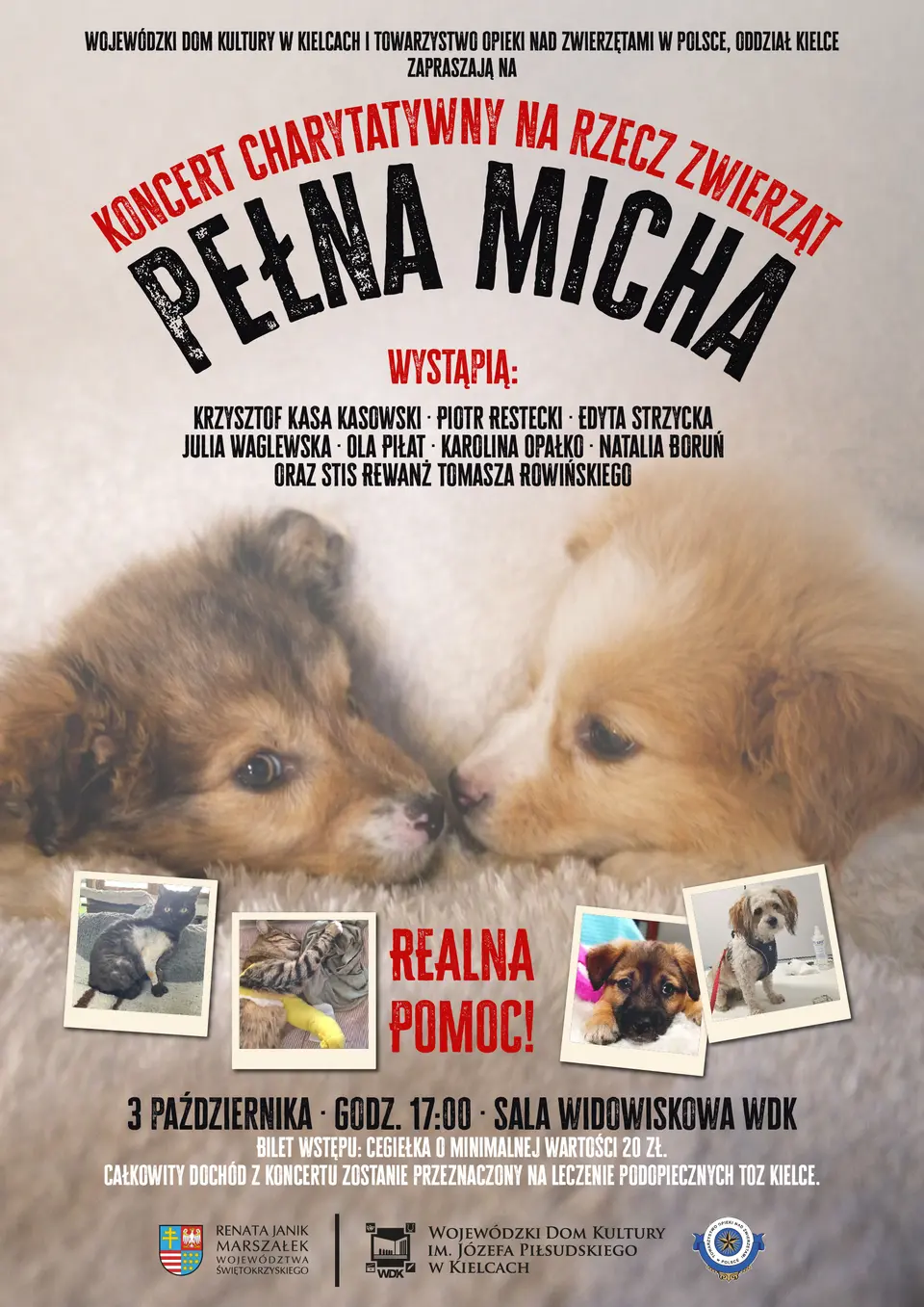 Koncert charytatywny “Pełna micha”