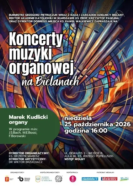 Koncerty Organowe na Bielanach - Marek Kudlicki