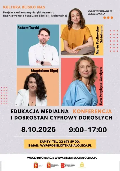 Konferencja "Edukacja medialna i dobrostan cyfrowy dorosłych"