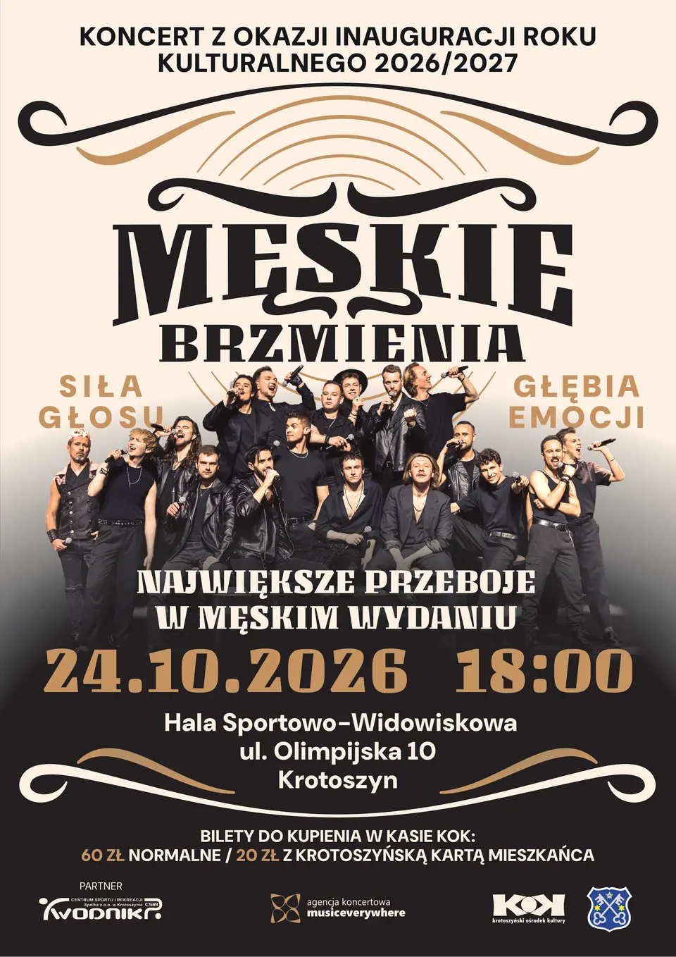 Męskie Brzmienia - koncert z okazji Inauguracji Roku Kulturalnego