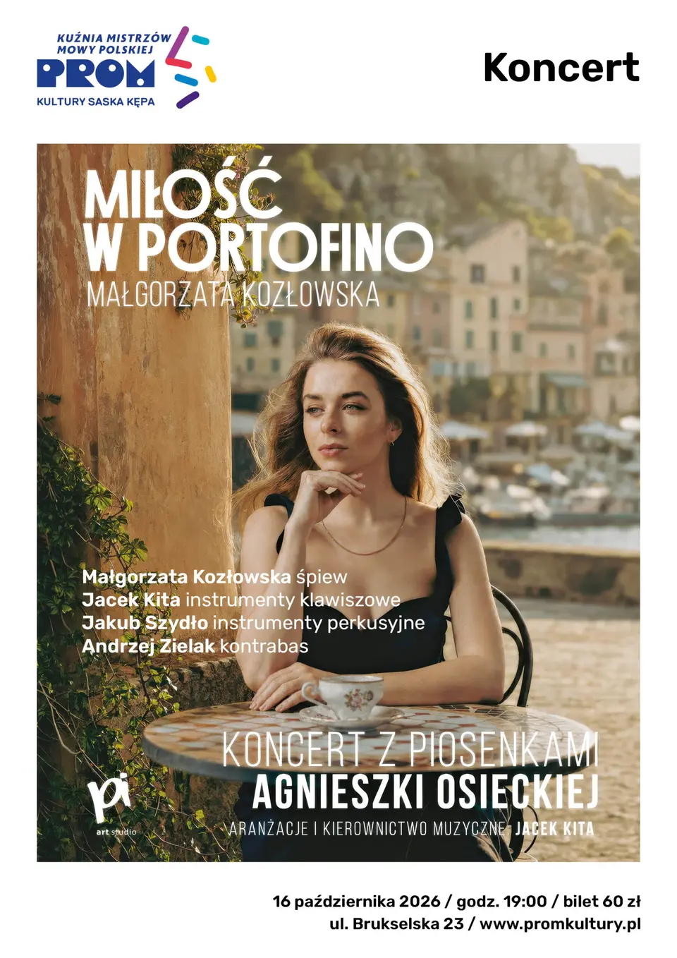 „Miłość w Portofino” koncert Małgorzaty Kozłowskiej