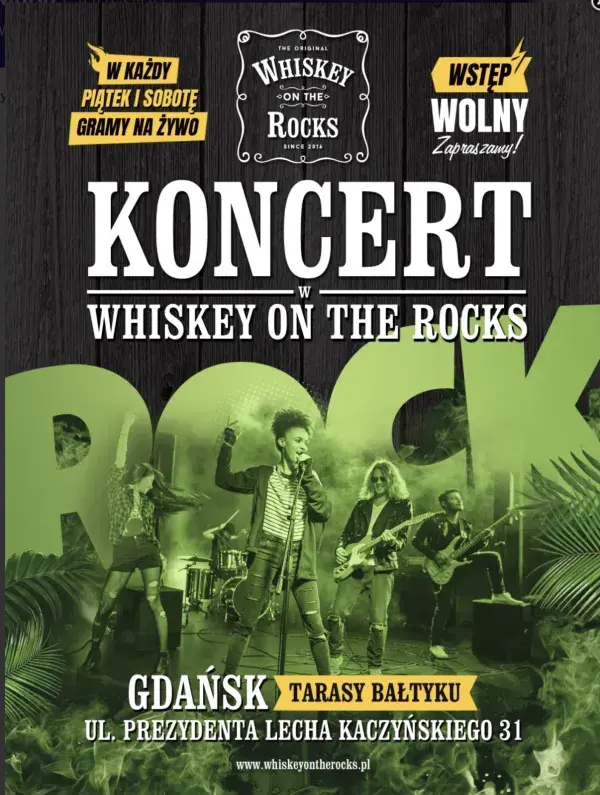 Muzyka Na Żywo w Whiskey On The Rocks