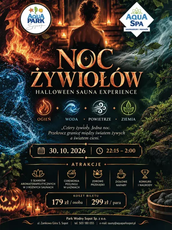 Noc Żywiołów  Halloween Sauna Experience