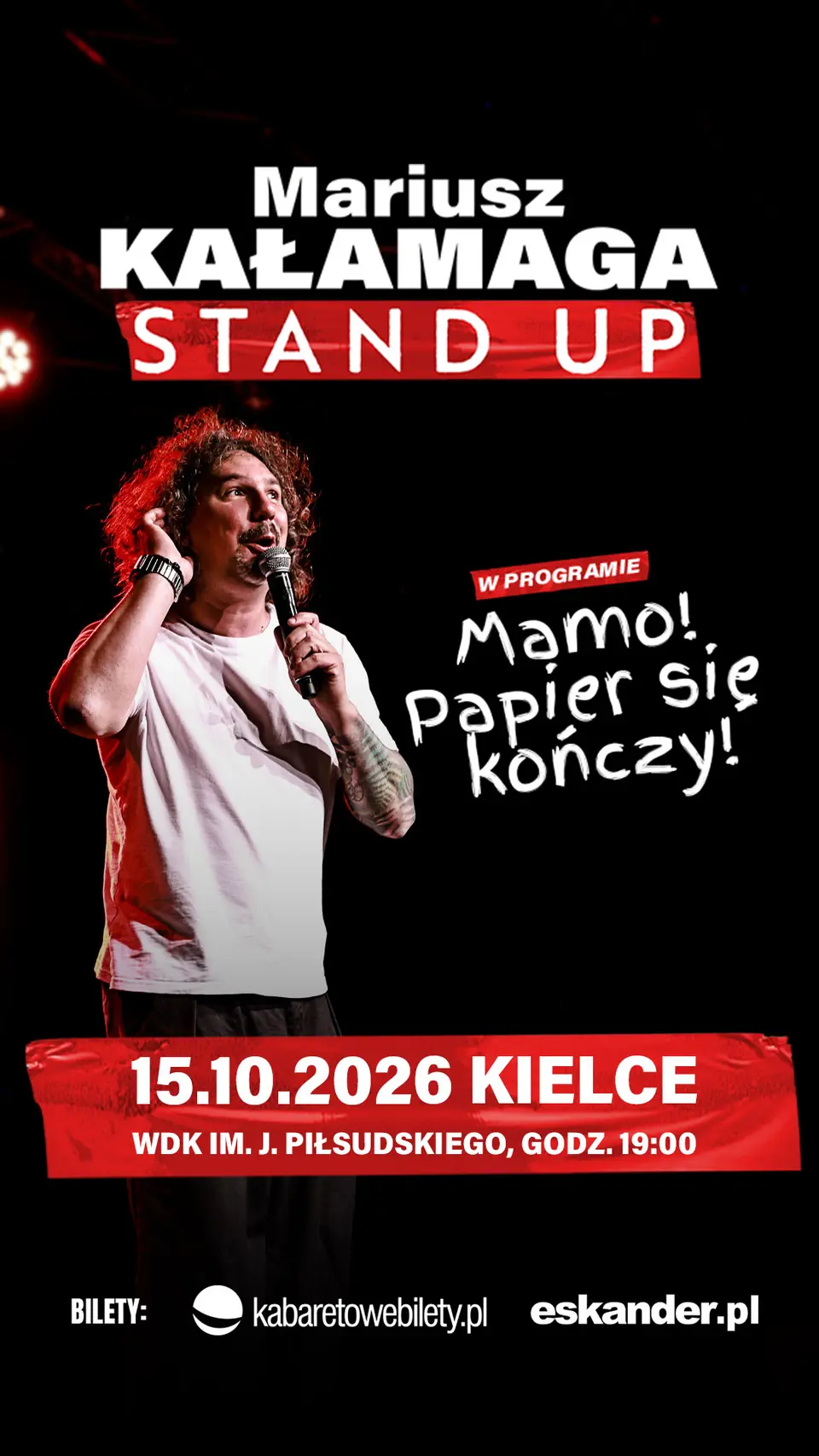 Nowy program Mariusza Kałamagi pt. “Mamo! Papier się kończy!”