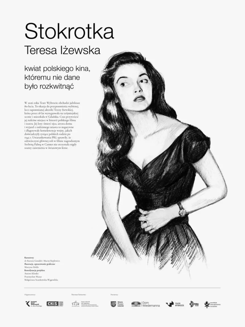 Pierwszy dzień wystawy plenerowej „Nie tylko Stokrotka. Teresa Iżewska” w Muzuem Kinematografii