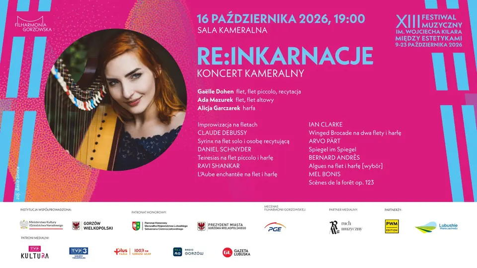RE:INKARNACJE KONCERT KAMERALNY | XIII Festiwal Muzyczny im. Wojciecha Kilara