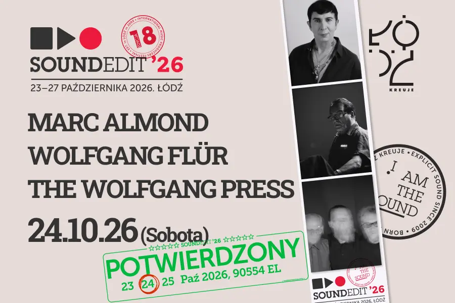 Soundedit '26 - Marc Almond, Wolfgang Flür, The Wolfgang Press