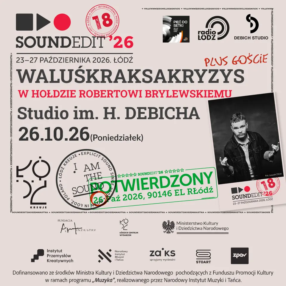 Soundedit'26 - WaluśKraksaKryzys plus goście w hołdzie Robertowi Brylewskiemu