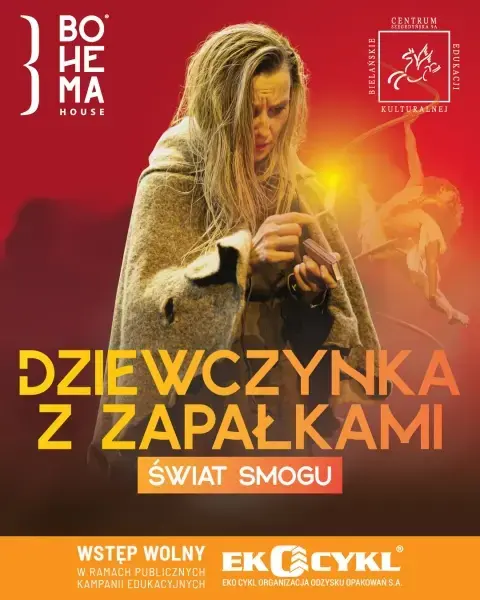 Spektakl „Dziewczynka z zapałkami. Świat smogu” [godz. 9:30, 11:00 i 12:30]