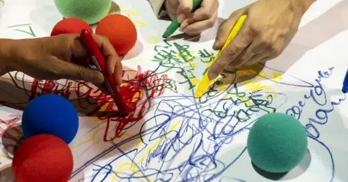 Spektakl "Dźwiękoznaki-literaki" w Opolskim Teatrze Lalki i Aktora
