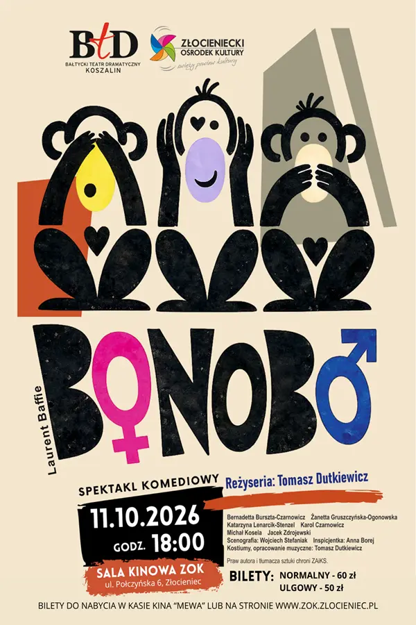 Spektakl komediowy "BoNoBo"