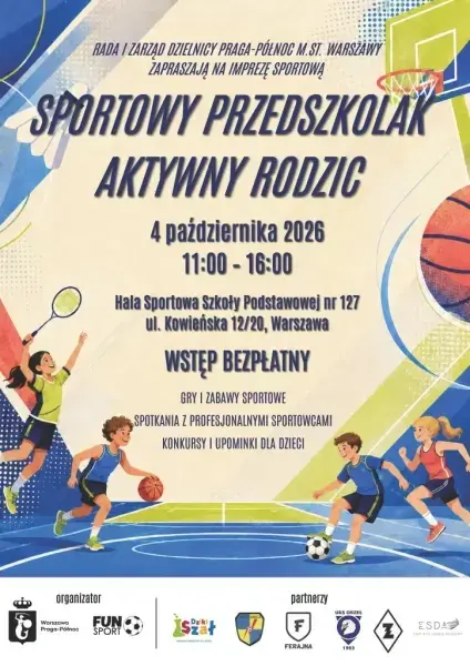 Sportowy przedszkolak, aktywny rodzic | Gry i zabawy sportowe