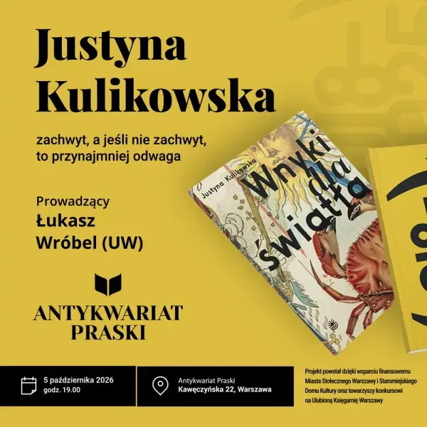 Spotkanie z poetka Justyną Kulikowską, autorką tomu „Wnyki dla światła”, finalistką Nike 2026