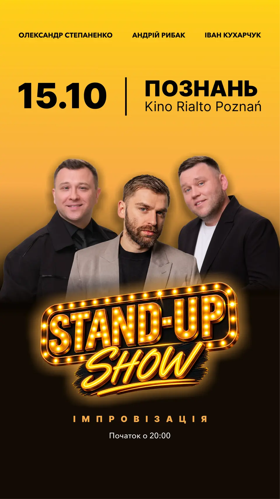 Stand-up „Oj, coś się wydarzy” w Europie!