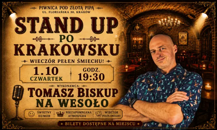 STAND UP PO KRAKOWSKU - TOMASZ BISKUP