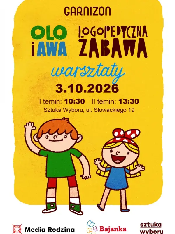 Warsztaty dla dzieci: Olo i Awa. Logopedyczna zabawa