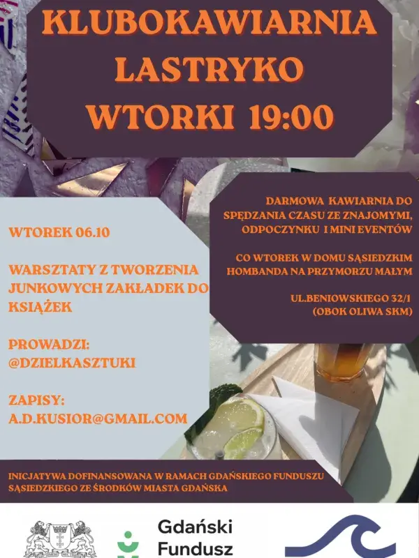 Warsztaty z Junkowych Zakładek w Klubokawiarni Lastryko