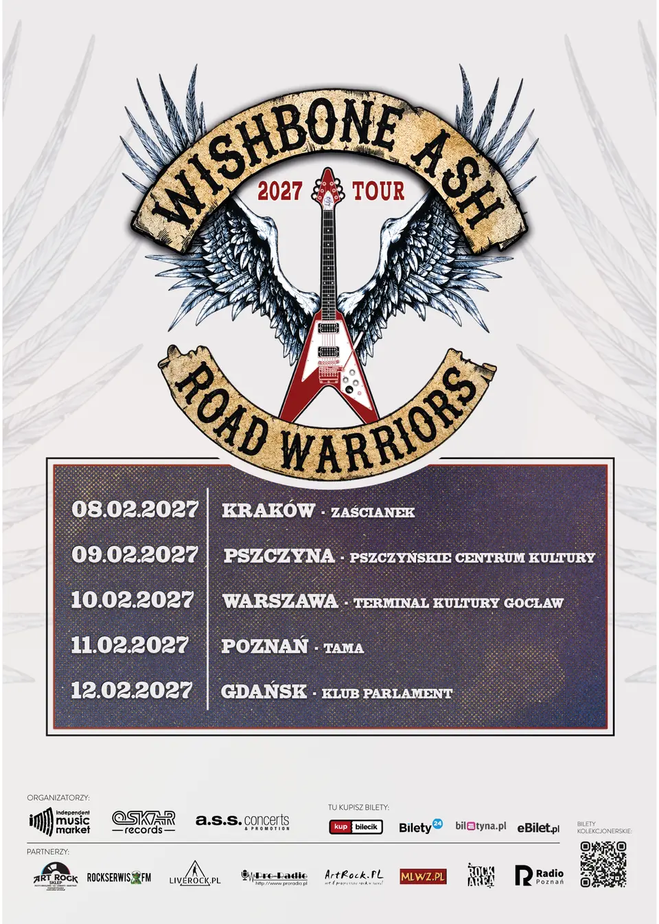 Wishbone Ash - Road Warriors 2027 Tour - 08.02.2027 – Kraków, Zaścianek
