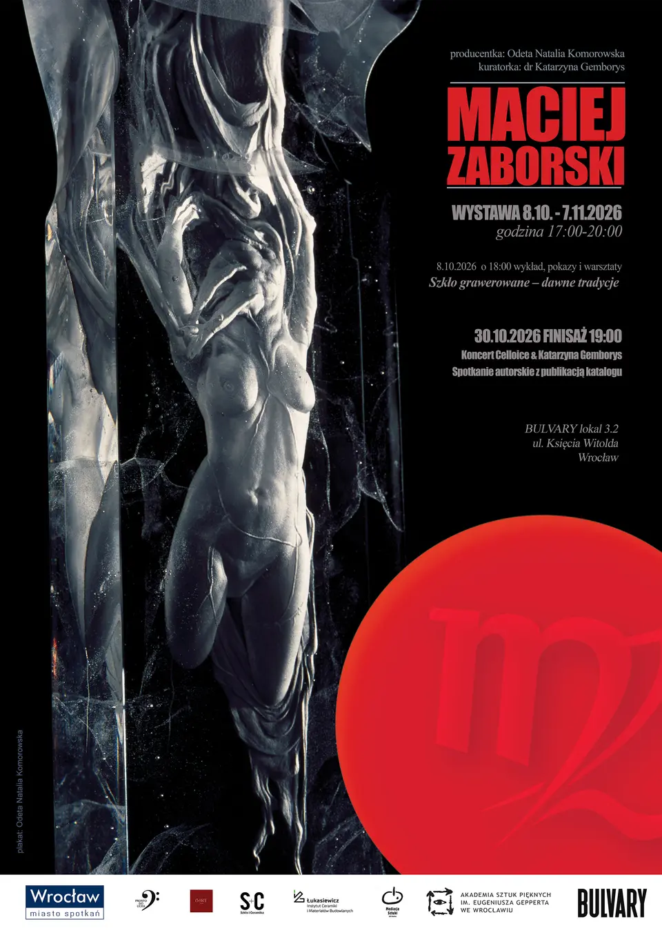 Wystawa szklanych rzeźb Macieja Zaborskiego