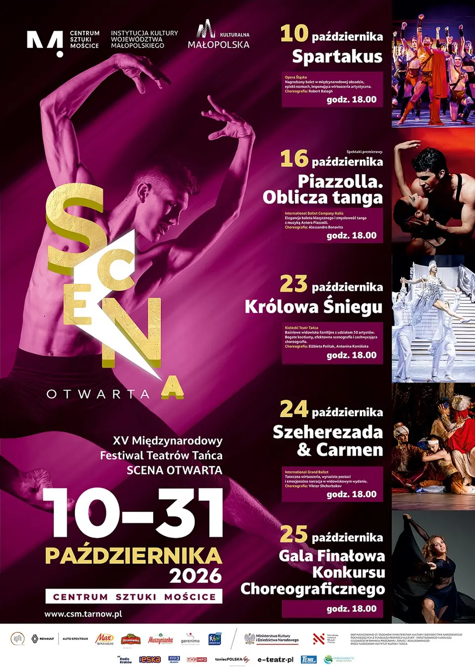 XV Międzynarodowy Festiwal Teatrów Tańca SCENA OTWARTA
