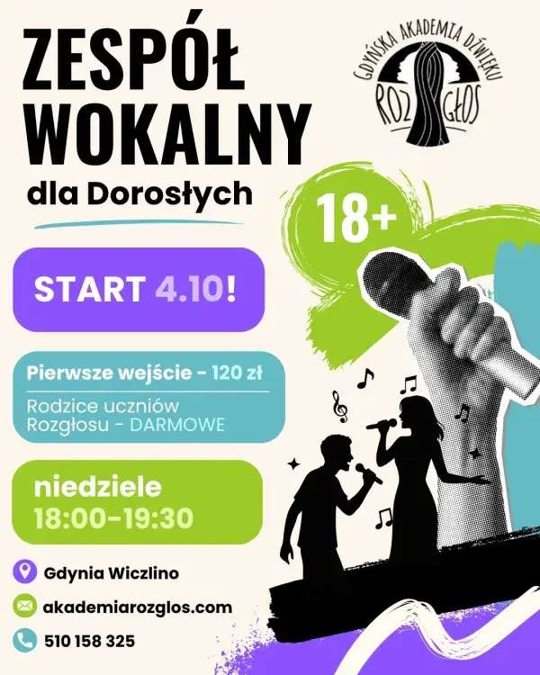 Zespół wokalny dla dorosłych