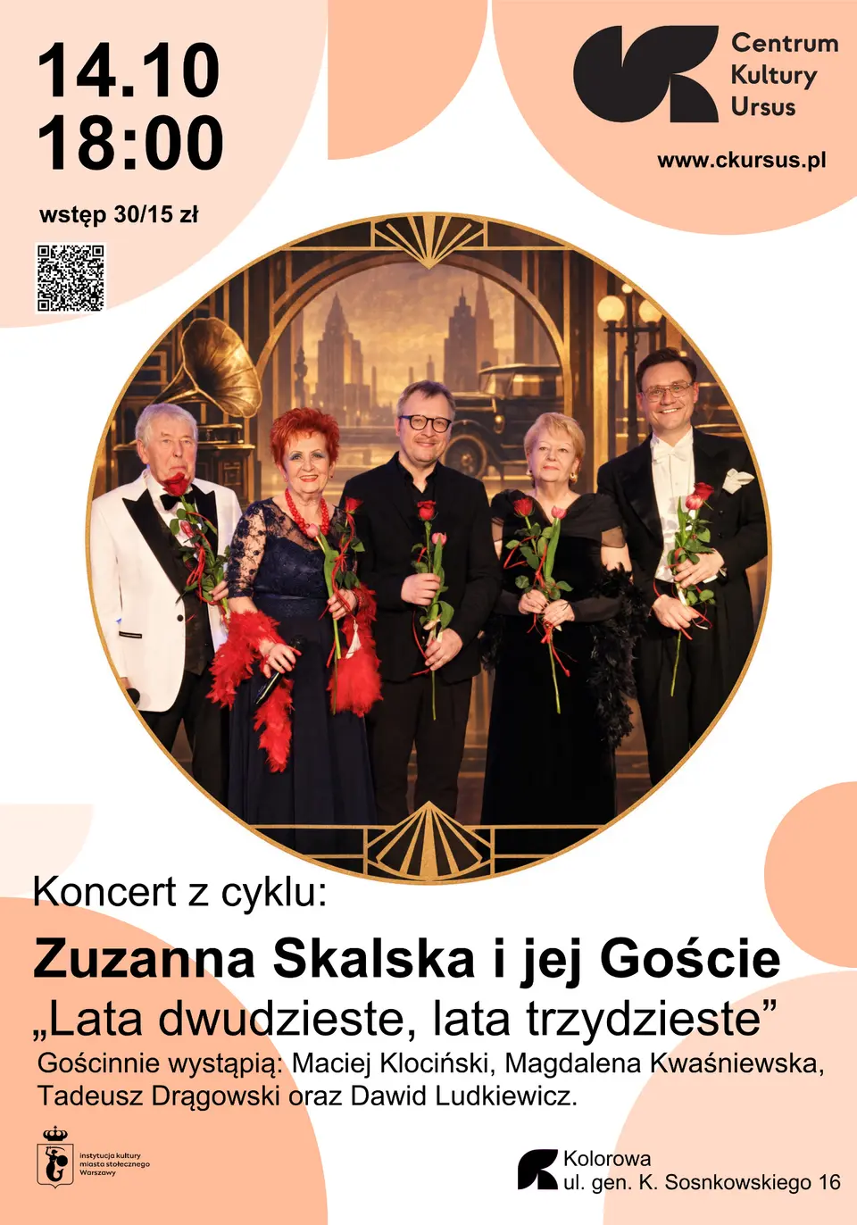 Zuzanna Skalska i jej Goście „Lata dwudzieste, lata trzydzieste” koncert